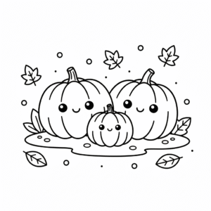 Pumpkin Patch Coloring Page