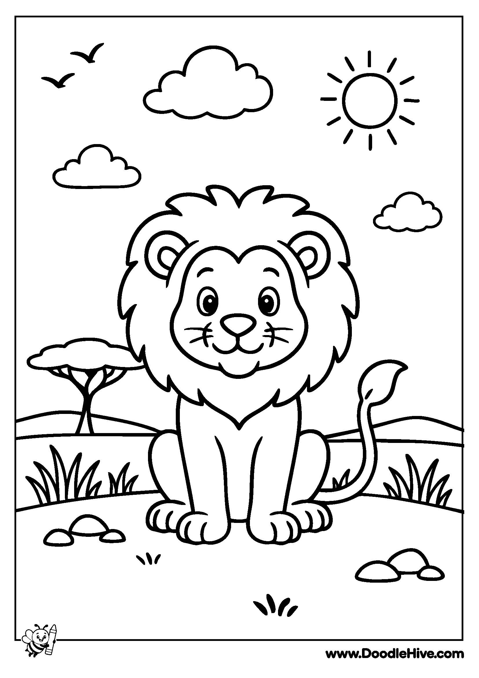 DoodleHive-Animals_cute_lion_coloring_page
