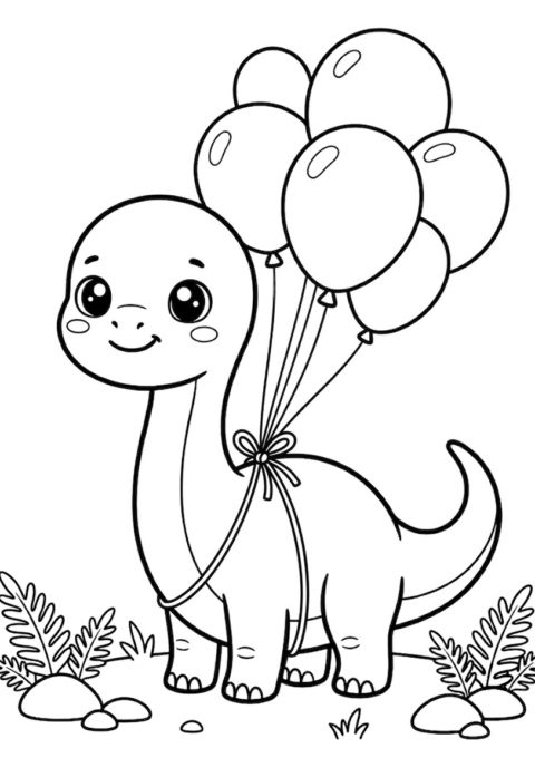 Dinosaur Birthday Balloons