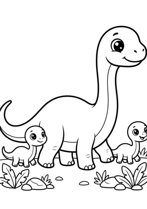 Long-Neck Dinosaur Family