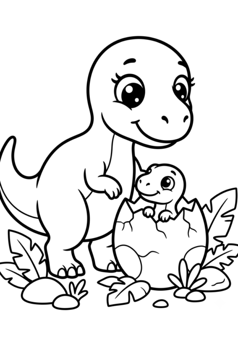 Dinosaur Egg Hatching Day