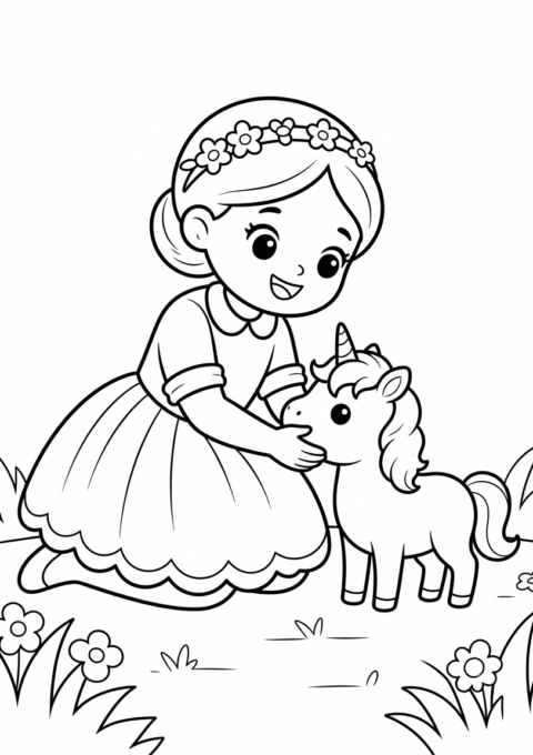 Princess And The Baby Unicorn