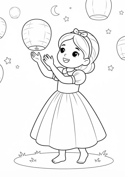 Princess And The Floating Lanterns