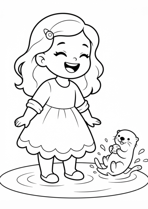Princess And The Playful Otter