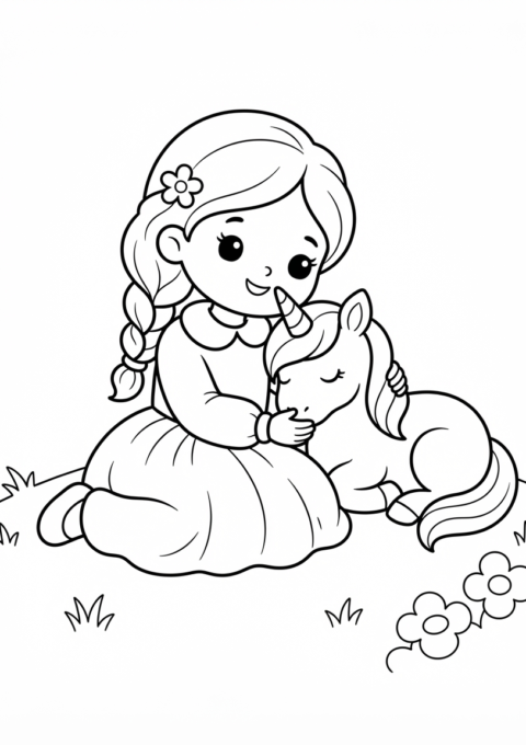 Princess And The Sleepy Unicorn