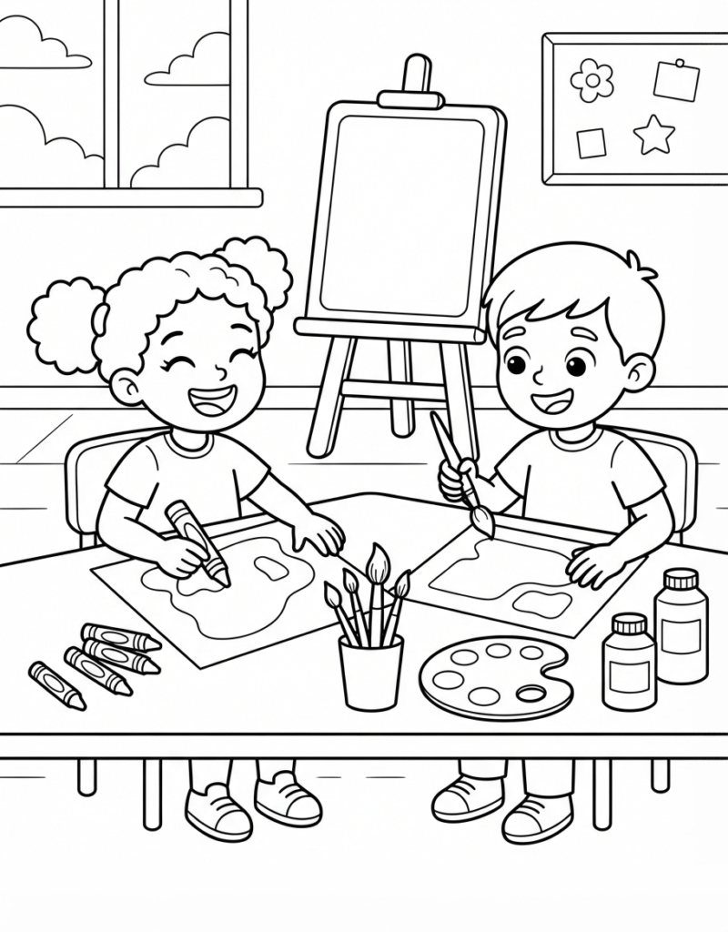 Coloring Pages vs. Screen Time: Why Offline Creativity Still Matters
