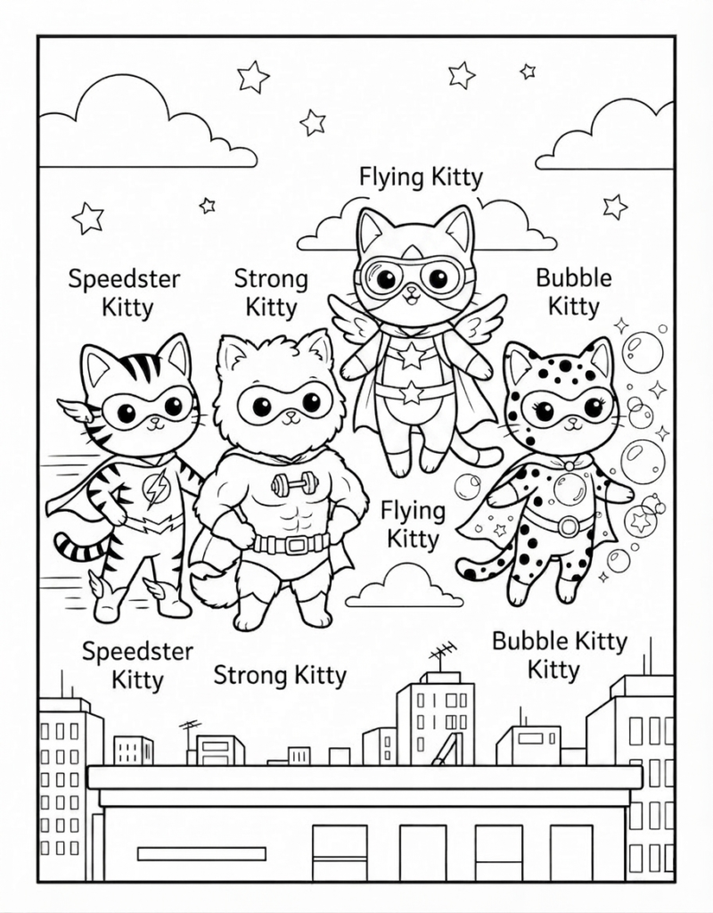 Meet the Superhero Kittens: A Fun New Coloring Series for Kids